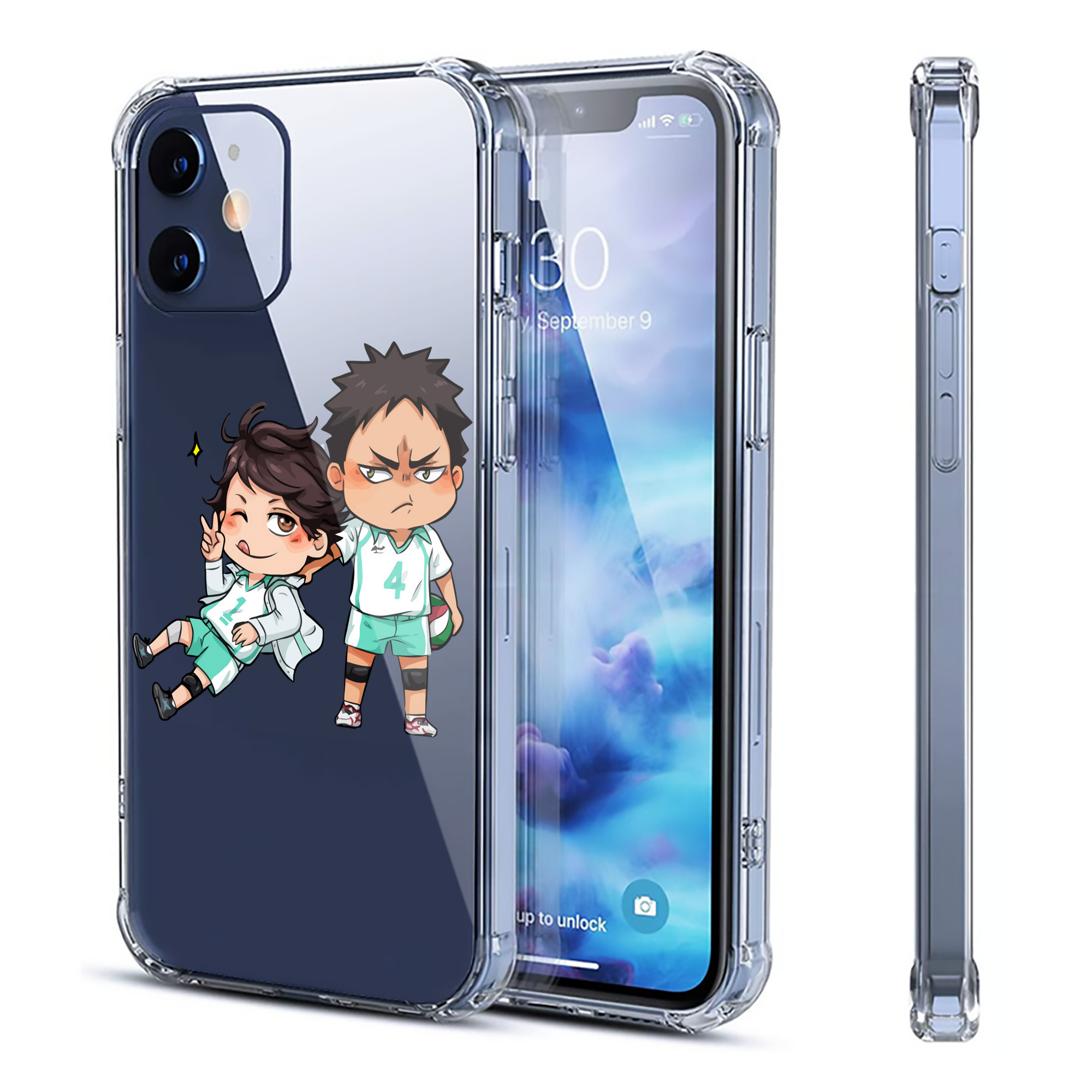 （画像用） ハイキュー!! Haikyu!! 【iPhone 12シリーズ対応】透明スマホケース（クリアソフトケース）
